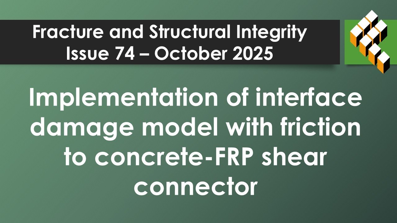 Implementation of interface damage model with friction to concrete-FRP shear connector