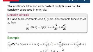 [1.3] Day 1, Part 3 - (Functions I) Rules for differentiation