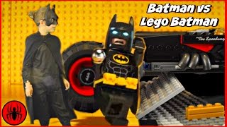 Batman stuck in Lego Batman Movie World! Puzzle Solve w Superman Cleaning Lady & Paul SuperHero Kids screenshot 4