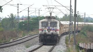 Indian Railways | Bagalkot Bound Basava Express | KJM WAP-7 37529