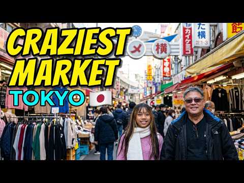 The Craziest Street Market in Tokyo 🇯🇵 Ueno Ameyoko Tour