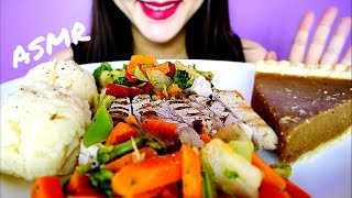 ASMR THANKSGIVING MEAL | Eating Show | Eating Sounds (No Talking) 추수감사절 먹방 Mukbang | Yoojin Eats
