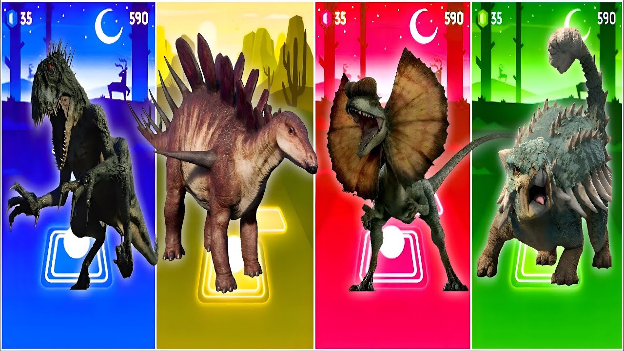 Jurassic World Camp vs Jurassic World Dinosaurs vs T-Rex | Battle