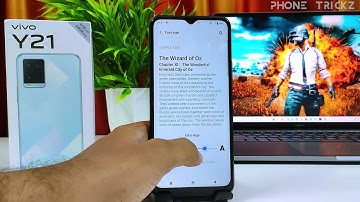How to Change Font size in VIVO Y21 | Phone Trickz English