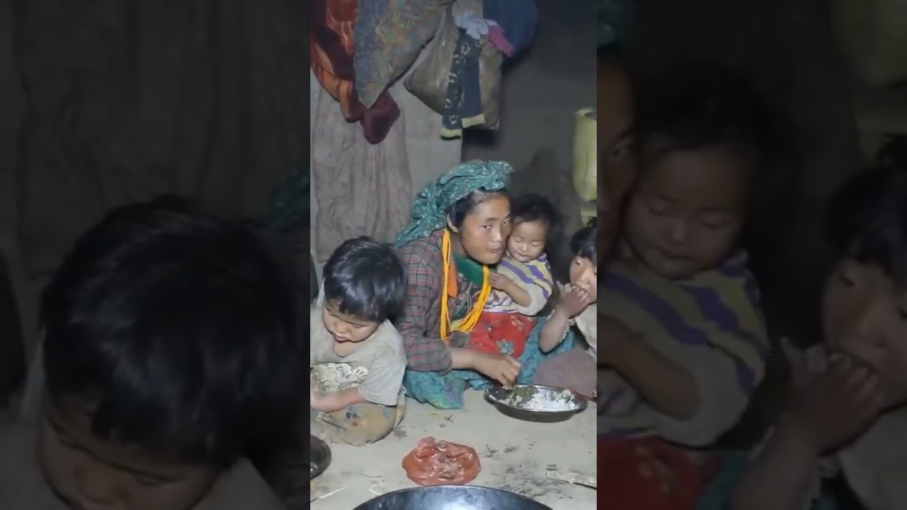 Very very poor but happy nepali village life 