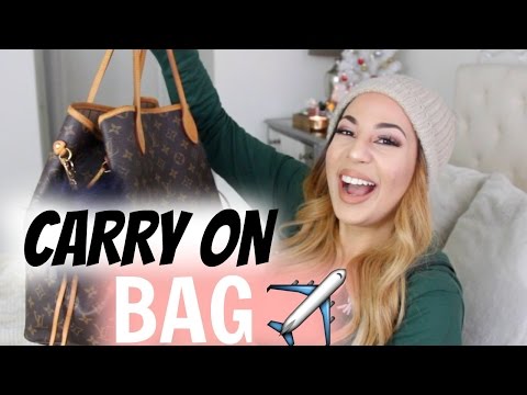 WHAT'S IN MY CARRY-ON BAG (LOUIS VUITTON NEVERFULL GM MONOGRAM