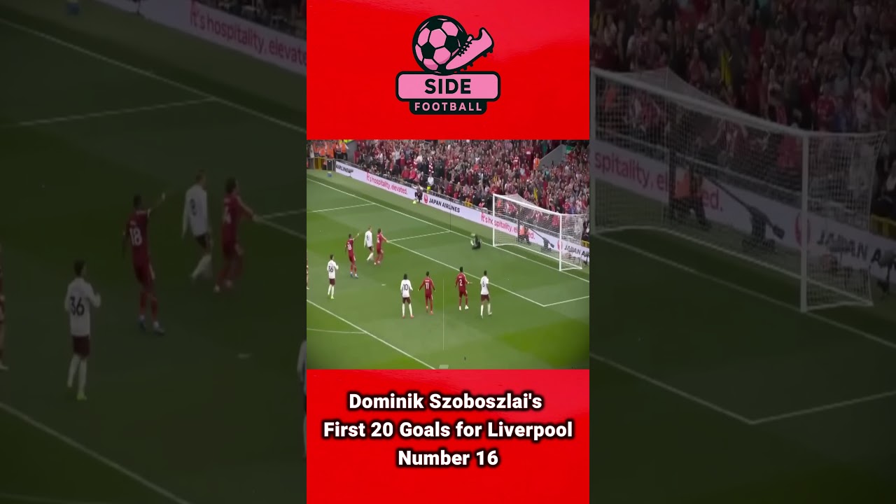 Dominik Szoboszlai's First 20 Goals for Liverpool number 16 
