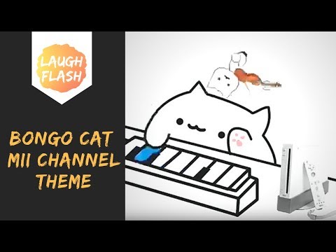 bongo-cat-meme-😂😅-mii-channel-theme