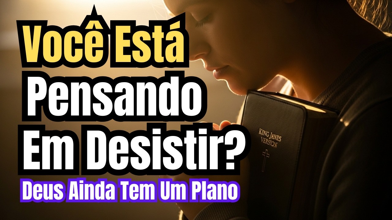 Ministração Falada Para Quem Está Cansado — Deus Ainda Tem Um Plano