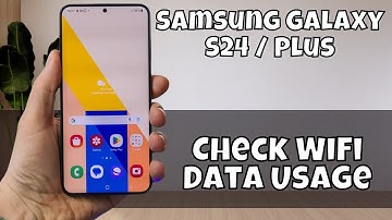 Check WiFi Data Usage Samsung Galaxy S24 / Plus