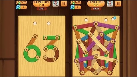 Screw Puzzle: Wood Nut & Bolt - Level 319