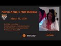 Noran Amin's Virtual Dissertation Defense (March 31, 2020)