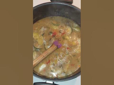 Making Beef soup Leftover Hamburger patties and Zucchini #