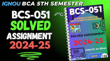 BCS-051 Solved Assignment January 2025 || IGNOU BCA 5th Semester Solved assignment 2025