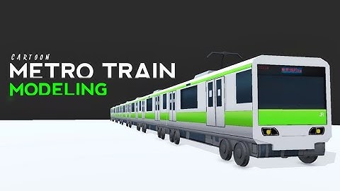 Cartoon metro train modeling in prisma3d.
