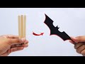 Cool Batman Batarang Out Of Popsicle Sticks