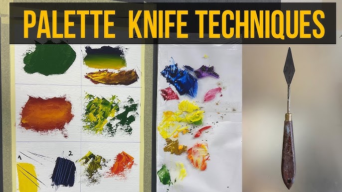 Palette Knife TECHNIQUES - Learn 8 Different Acrylic Techniques