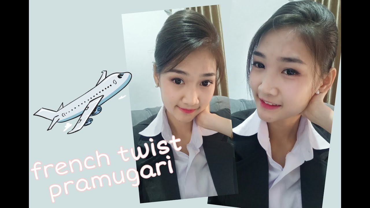  Rambut  Pramugari  French Twist Flight Attendant YouTube