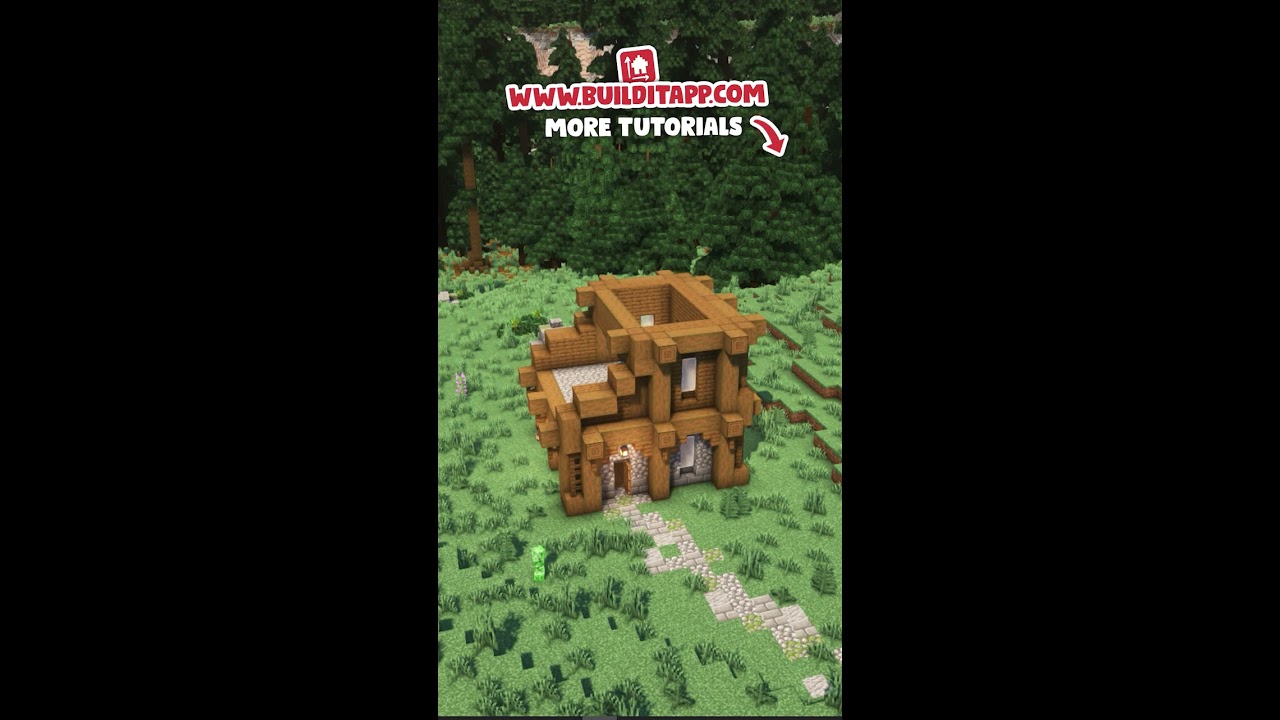 How To Build A Spruce Rustic House In Minecraft