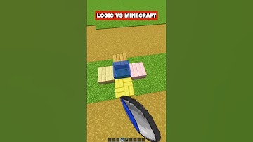 MINECRAFT : LOGIC...😂 WAIT FOR IT..#minecraft #shorts