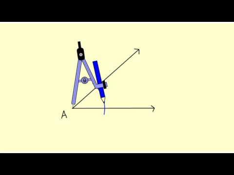Video: Hvilket av følgende er det siste trinnet i å halvere en vinkel?