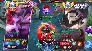 📌TOP 1 GLOBAL KIMMY VS TOP 1 GLOBAL CHOU | INTENSE BATTLE BETWEEN TOP GLOBAL HEROES!!!