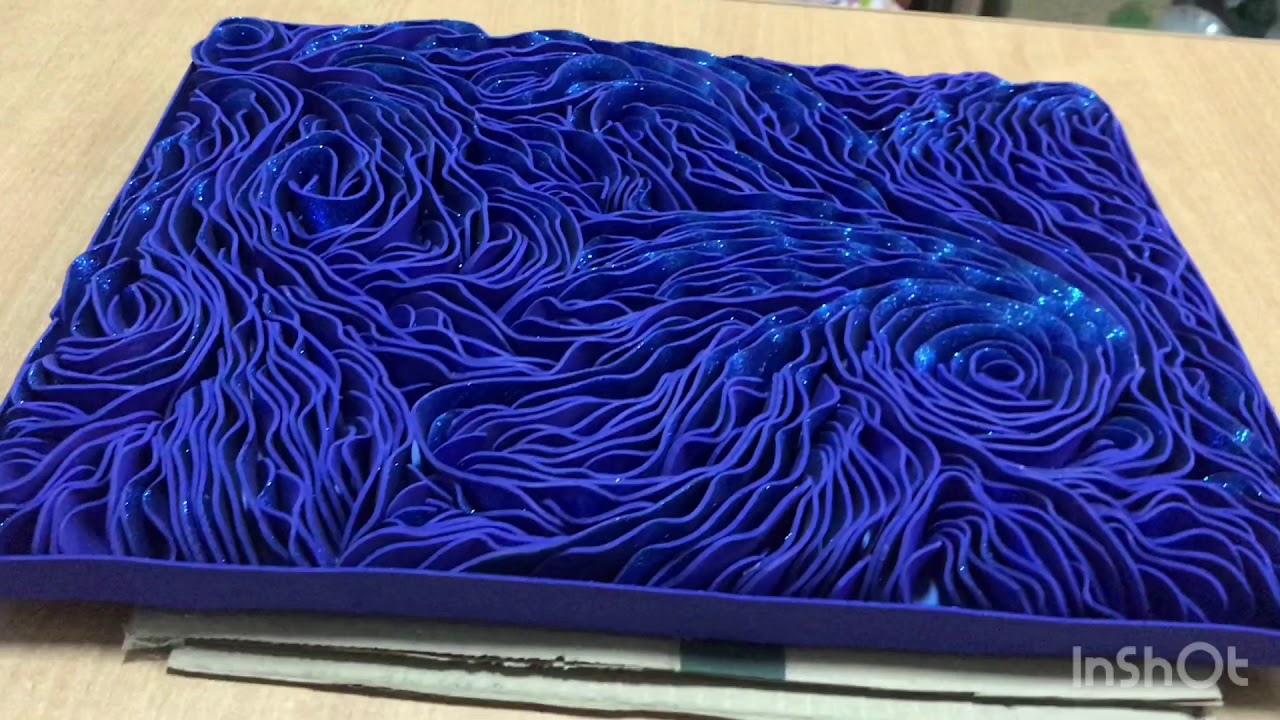 3D КАРТИНА из ФОАМИРАНА. Квиллинг, Извиллинг - YouTube