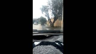 أمطار غزيرة تغرق طريق الشريفية الصومعة ولاية البليدة