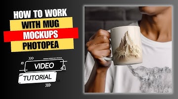 How to work with MUG Mockup PSD smart object in Photopea - How to add designs