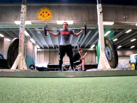 Overhead squat, 60kg, 9.7.2013 - YouTube