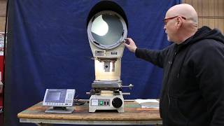 12" NIKON MADE IN JAPAN BENCH TYPE OPTICAL COMPARATOR