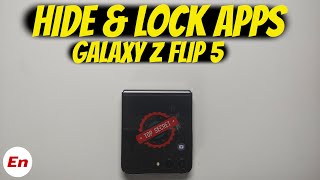 Samsung Galaxy Z Flip 5 How To HIDE or LOCK APPS!! screenshot 1