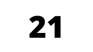 21 Second Countdown Timer White Screen With Sound Effect