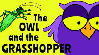 Aesop for Children - Owl and Grasshopper - Flattery Fable