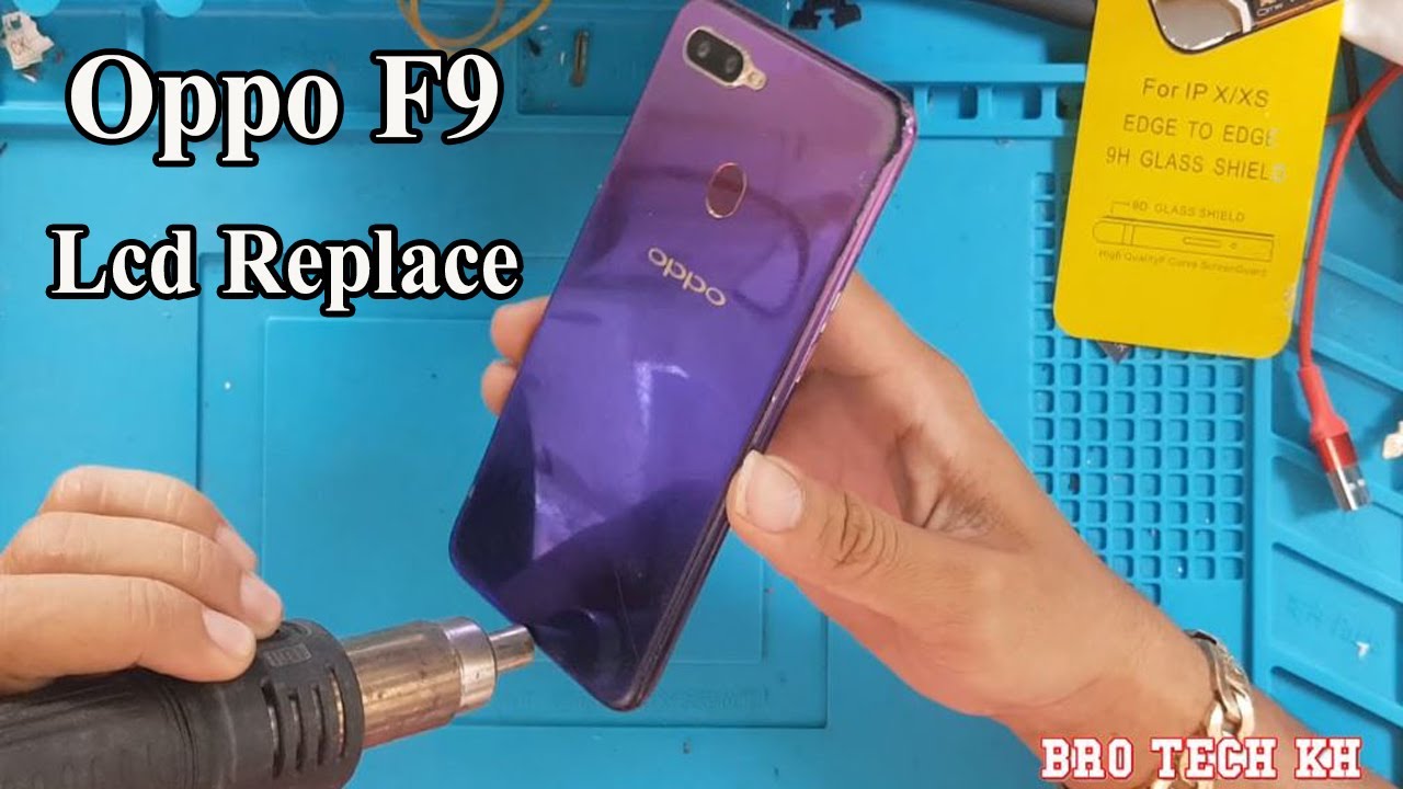 Oppo F9 LCd Replacement/How to change lcd oppo f9 - YouTube