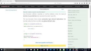 How do I create a custom Java Annotation | javapedia.net