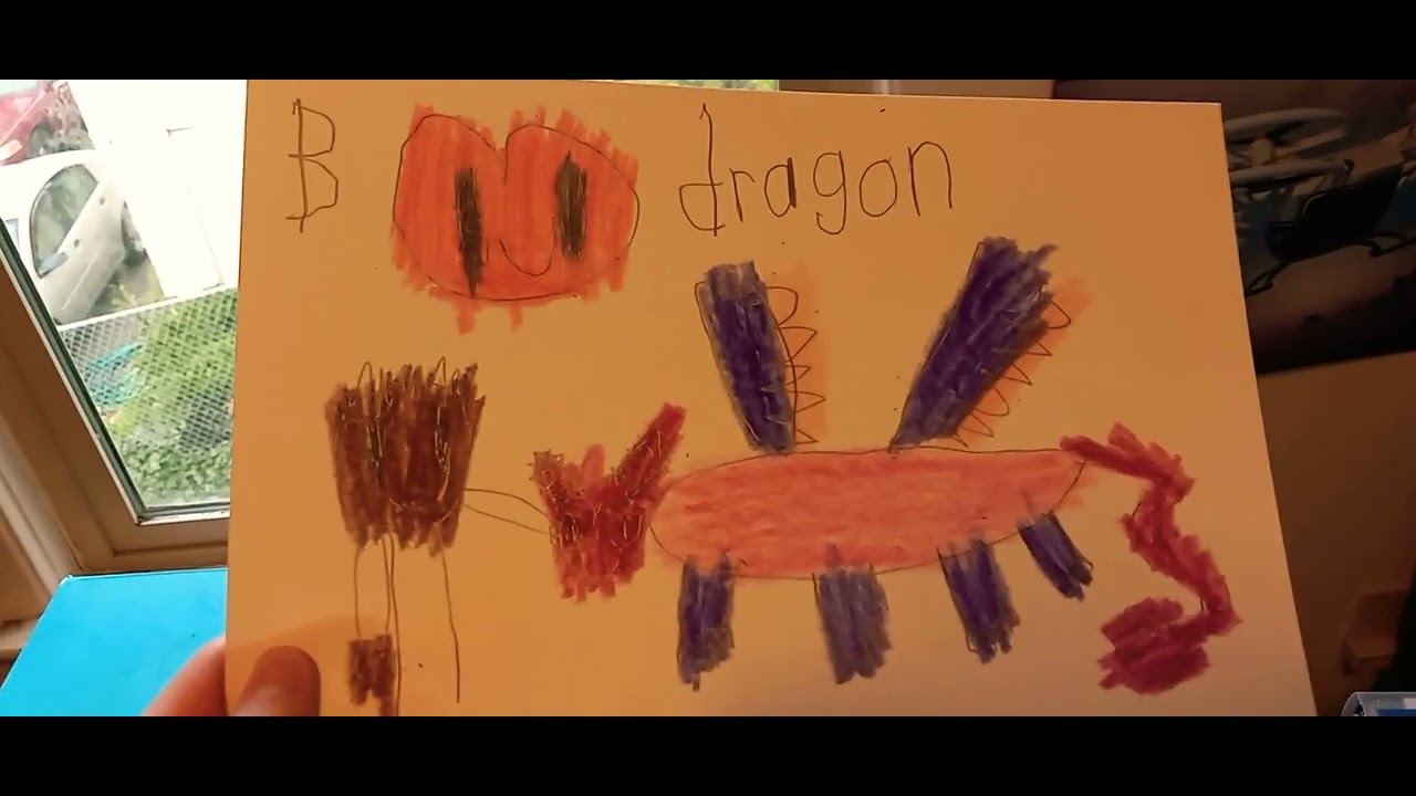 Kyle's creative fan-made art dragon drawings