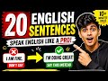 Learn English Speaking Fast 🚀 | 20 Daily Use Sentences with Practice 💬🔥
