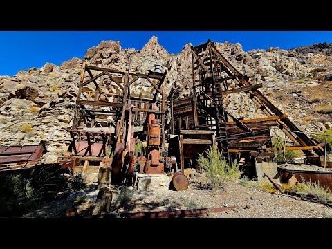 First Water Powered Stamp Mill in Death Valley: 1890s Gem & Corona Mines 