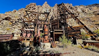 First Water Powered Stamp Mill in Death Valley: 1890s Gem & Corona Mines 