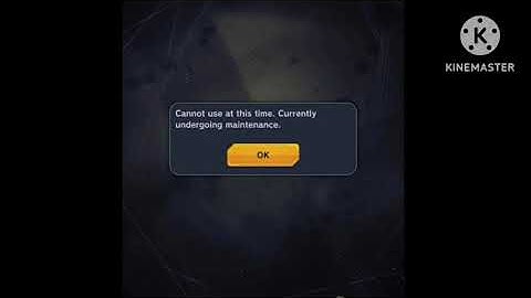 Fix Cannot use at this time currently undergoing maintenance db legends problem | maintenance dblege