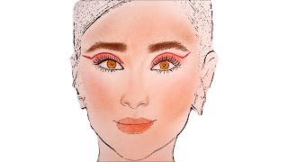 How To Do Shay Mitchell Makeup - Face Chart Tutorial