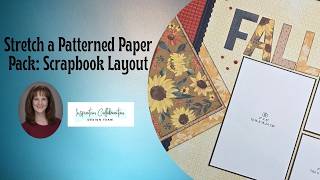 Stretch a Patterned Paper pack for a Scrapbook Layout [Pixels & PaperCrafts]