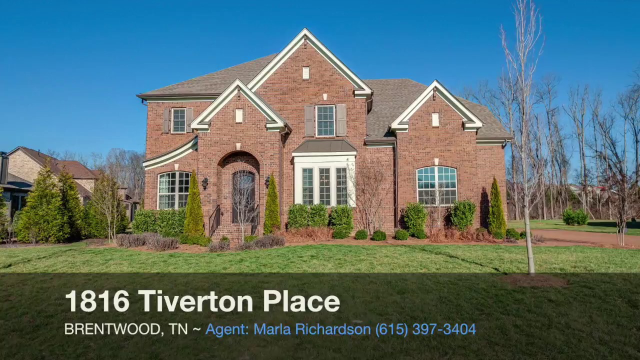 1816 Tiverton Pl Brentwood, TN 37027 House for Sale YouTube