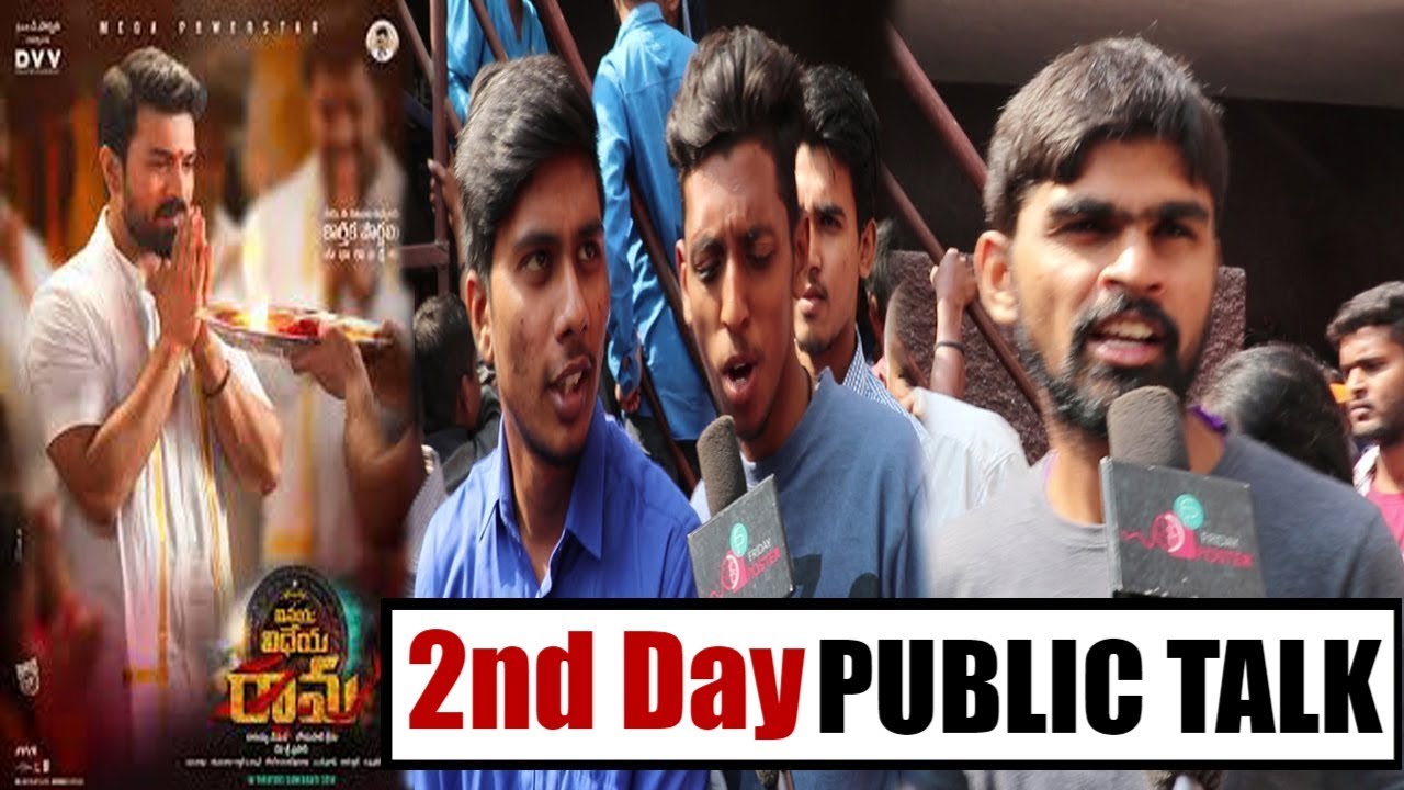 Vinaya Vidheya Rama 2nd Day Public Talk | VVR 2nd Day Public Response | Friday Poster