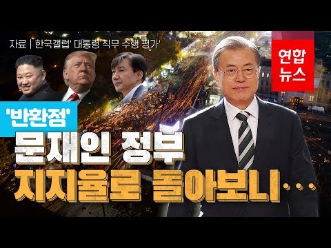   반환점 문재인 정부 지지율로 돌아보니 연합뉴스 Yonhapnews