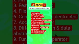 object oriented programming methodology for all important topics for oops by Abhishek Patel #oop