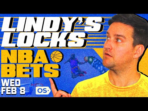 NBA Picks for EVERY Game Wednesday 2/8 | Best NBA Bets & Predictions | Lindy's Leans Likes & Locks