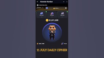 11 JULY DAILY CIPHER CODE | HAMSTER COMBAT CIPHER CODE #ciphercodes