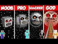 INSIDE LUNAR MOON HOUSE BUILD CHALLENGE - Minecraft Battle: NOOB vs PRO vs HACKER vs GOD / Animation